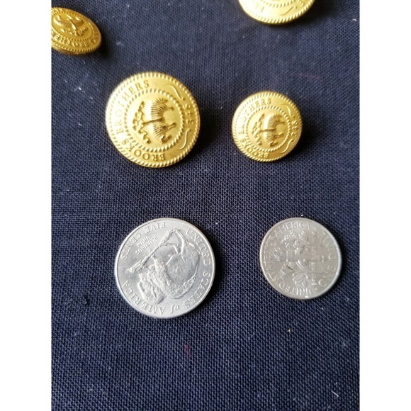 Brooks Brothers Sheep Gold Set 10 Blazer Jacket 15mm & 20mm Replacement Button - Picture 2 of 6